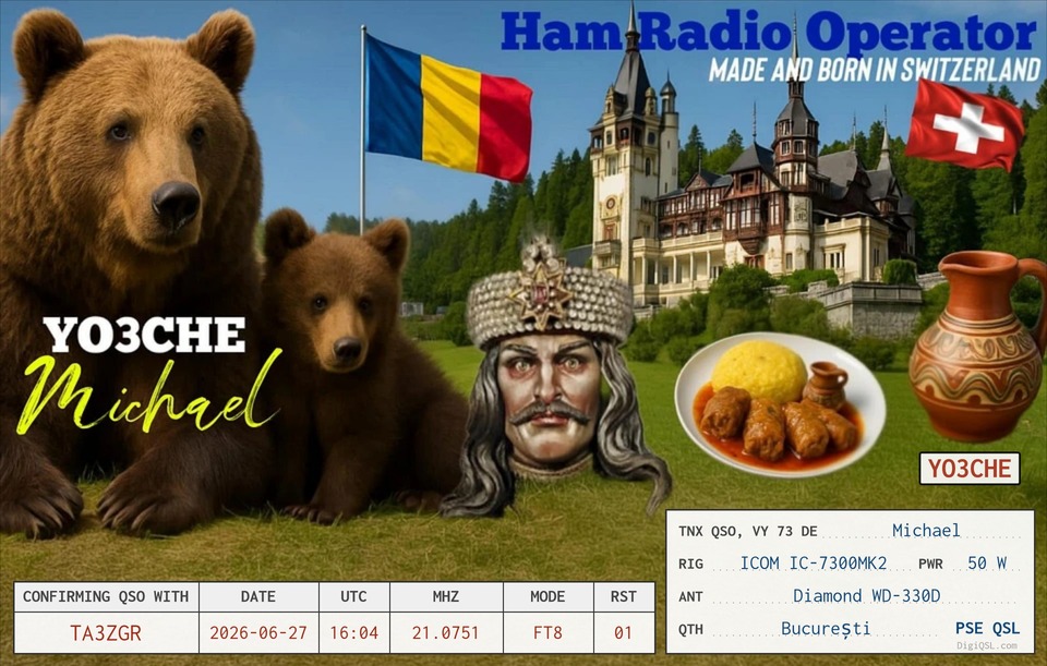 QSL YO3CHE