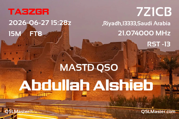 QSL 7Z1CB