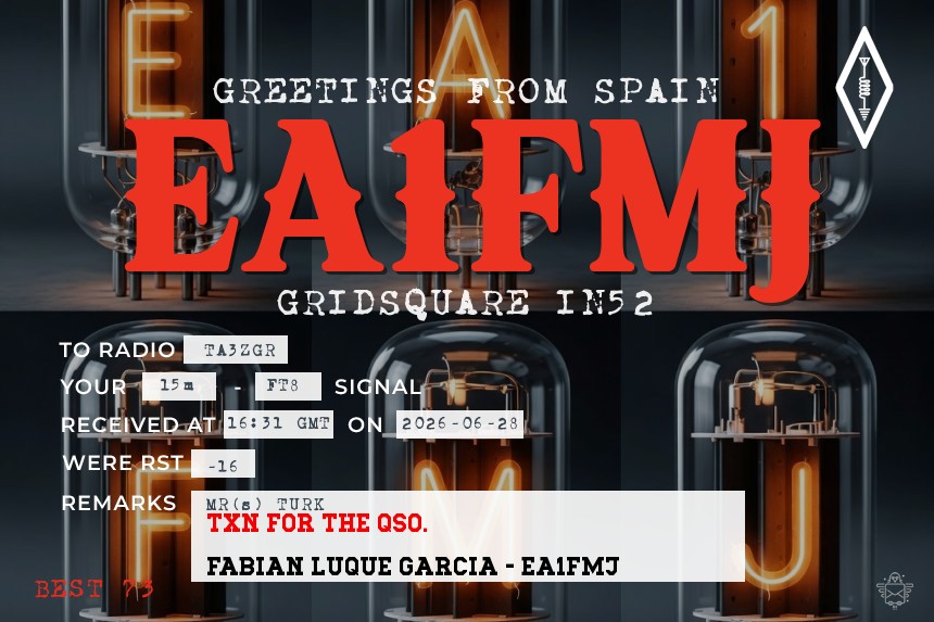 QSL EA1FMJ