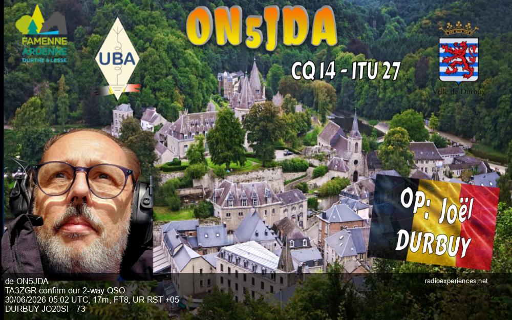 QSL ON5JDA