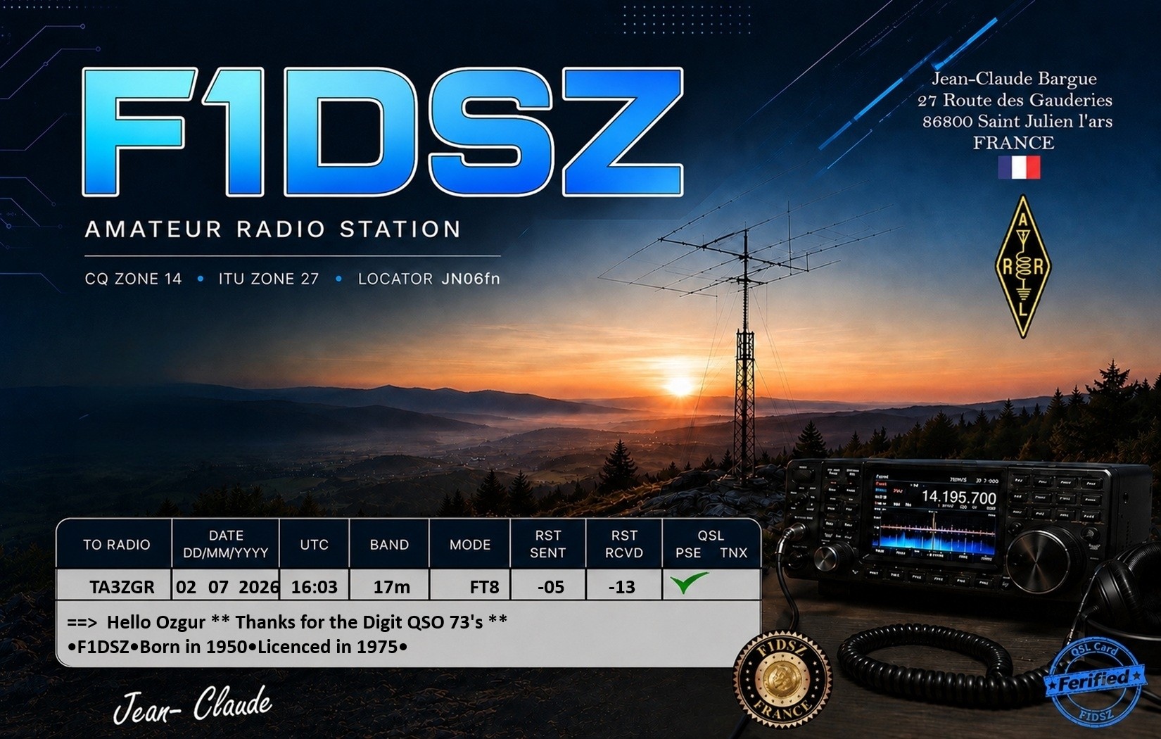 QSL F1DSZ