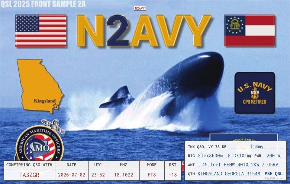 QSL N2AVY