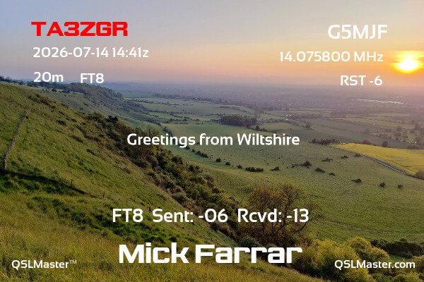 QSL G5MJF