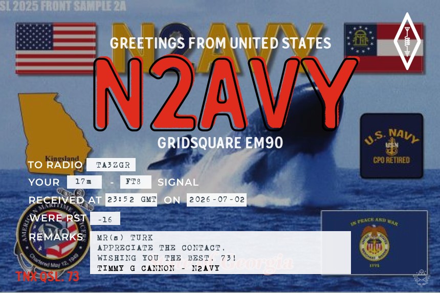 QSL N2AVY