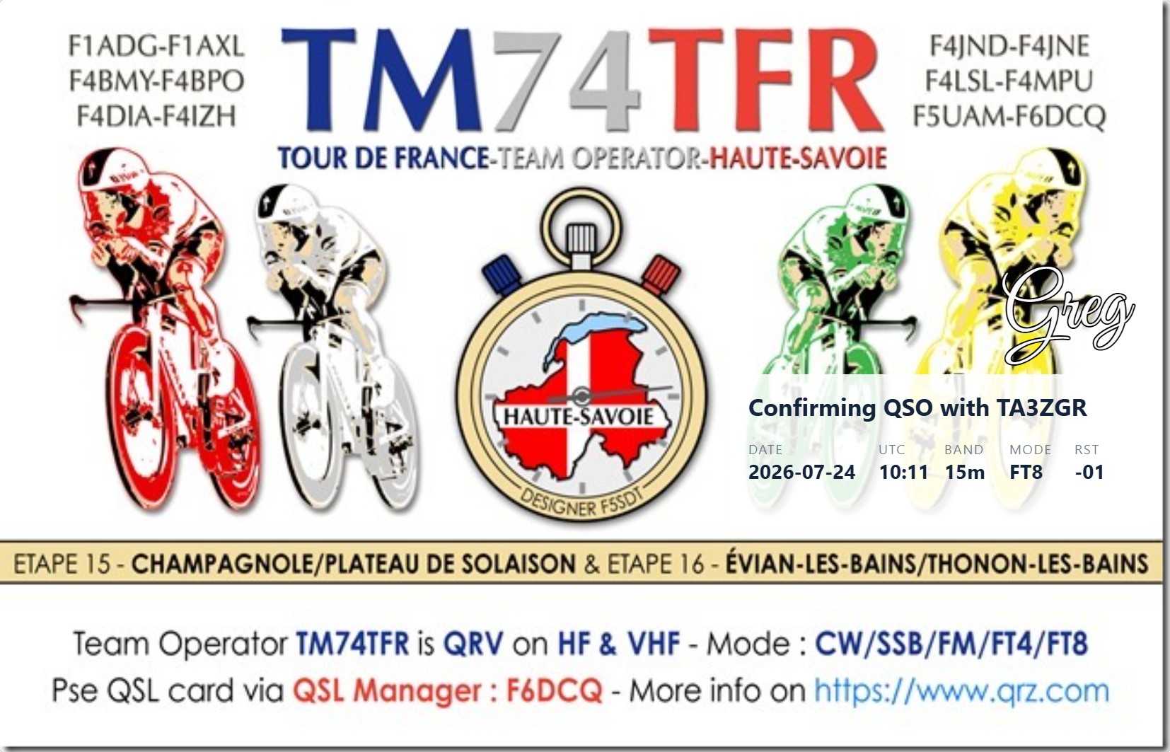QSL TM74TFR
