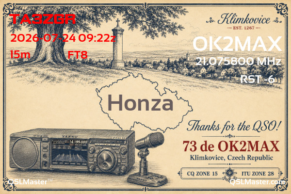 QSL OK2MAX