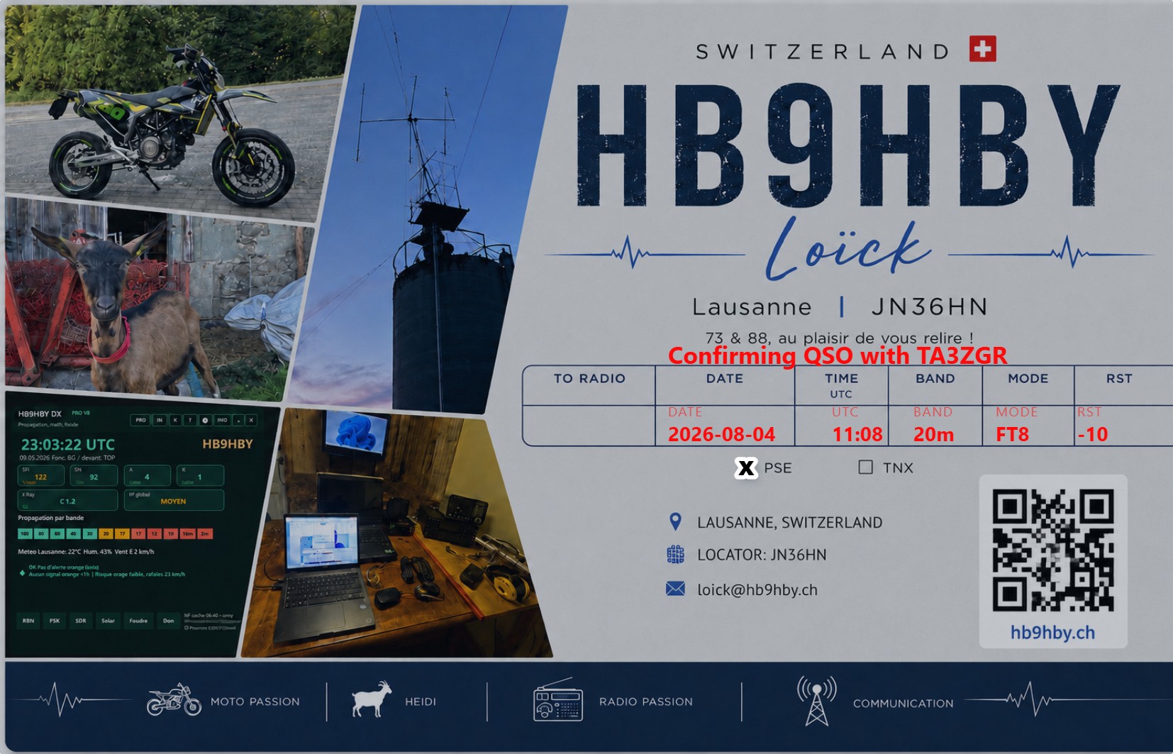 QSL HB9HBY