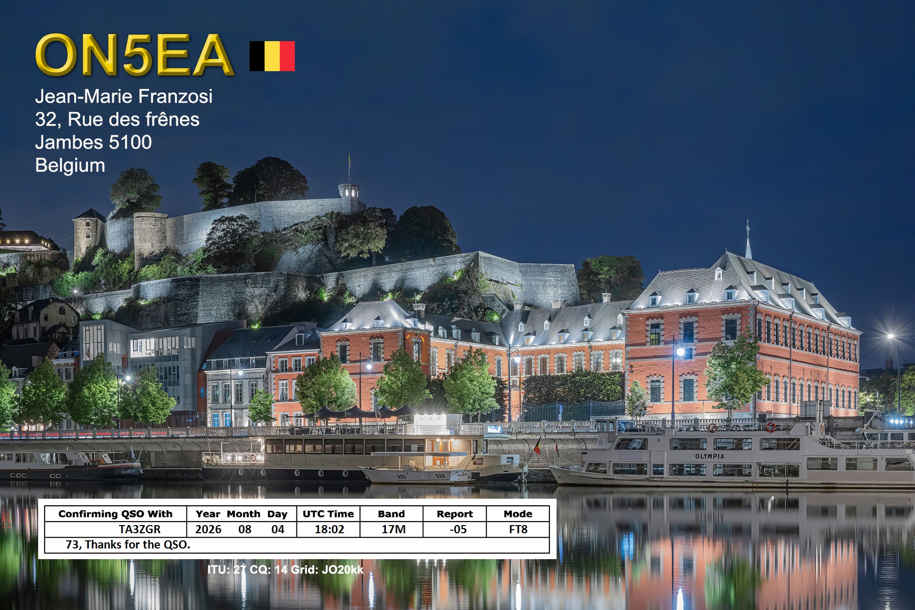 QSL ON5EA