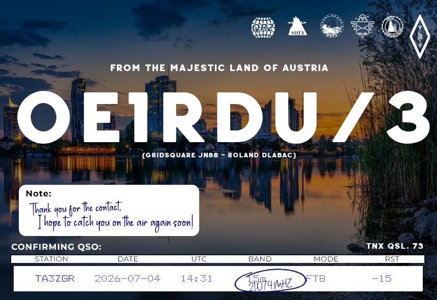 QSL OE1RDU