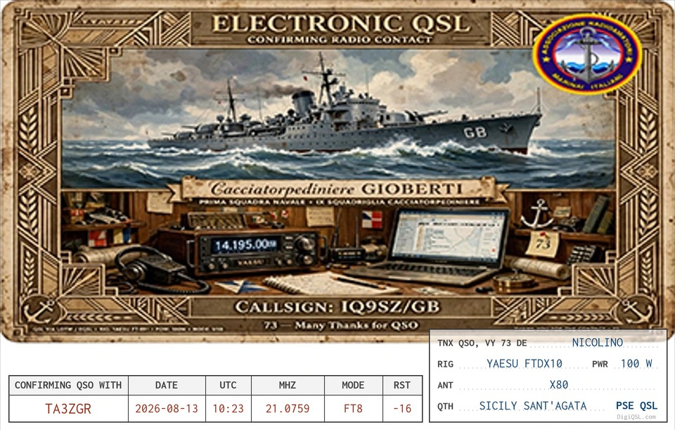 QSL IT9ECY