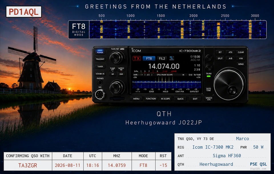 QSL PD1AQL