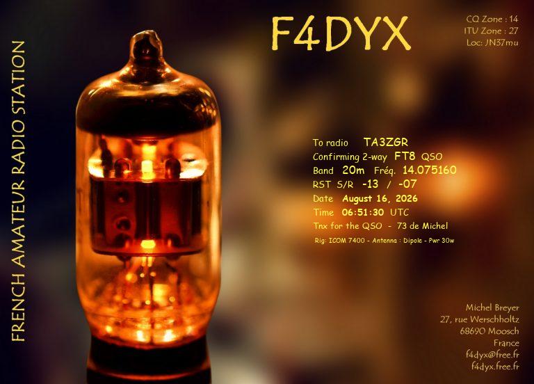 QSL F4DYX
