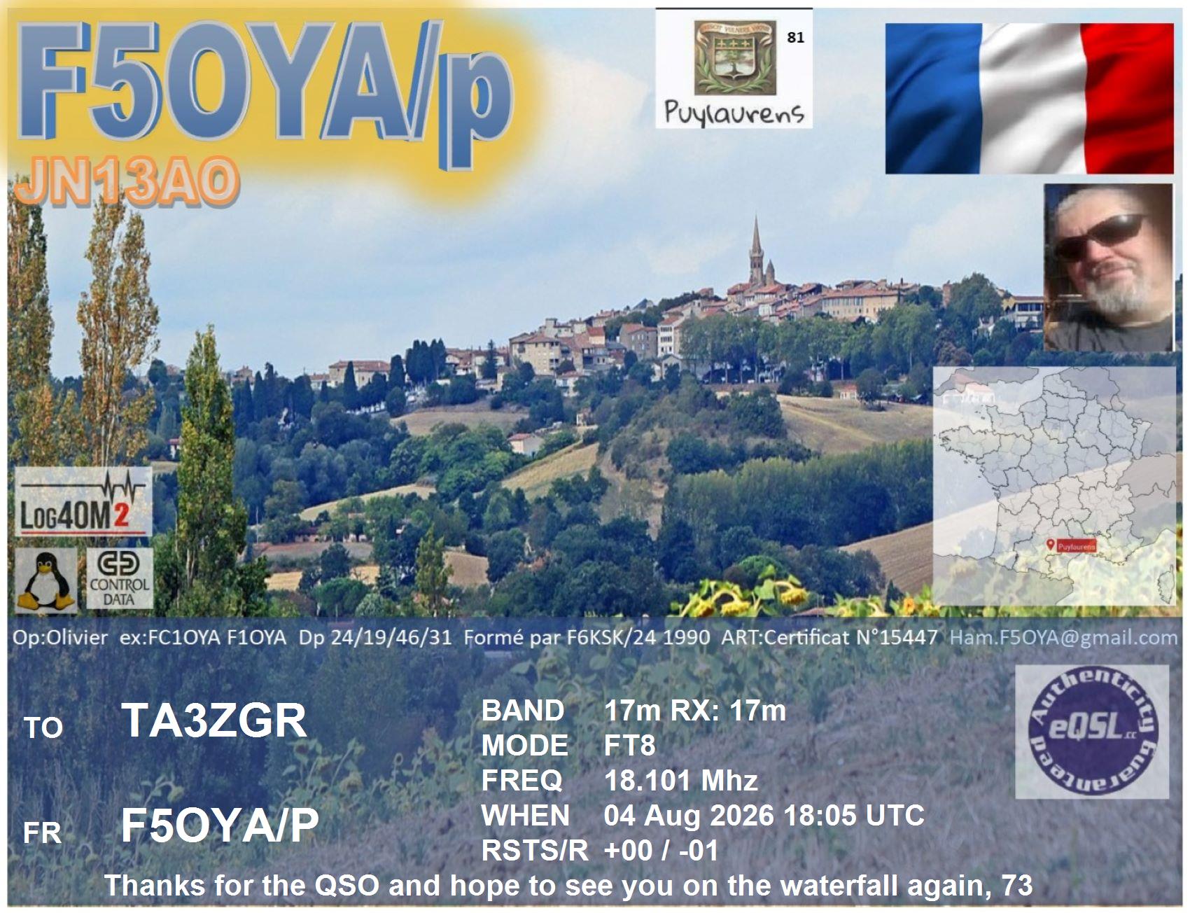QSL F5OYA