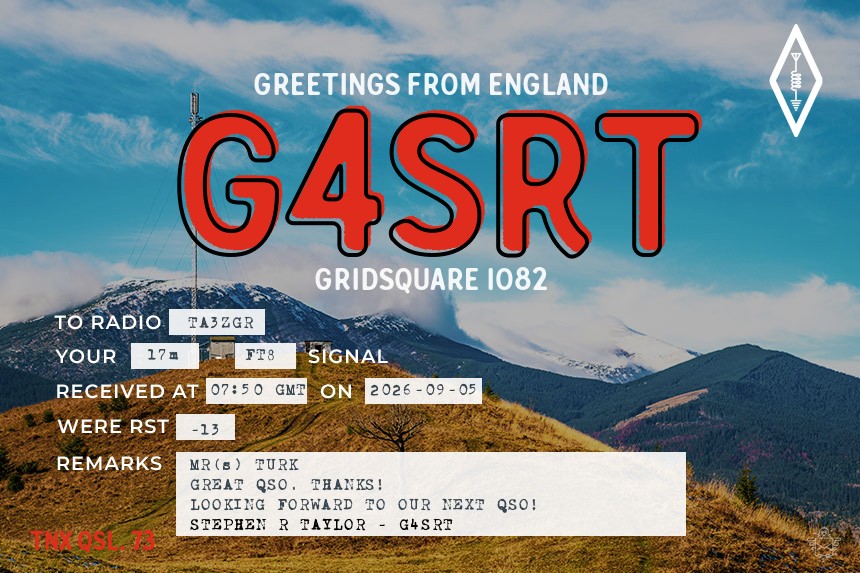 QSL G4SRT