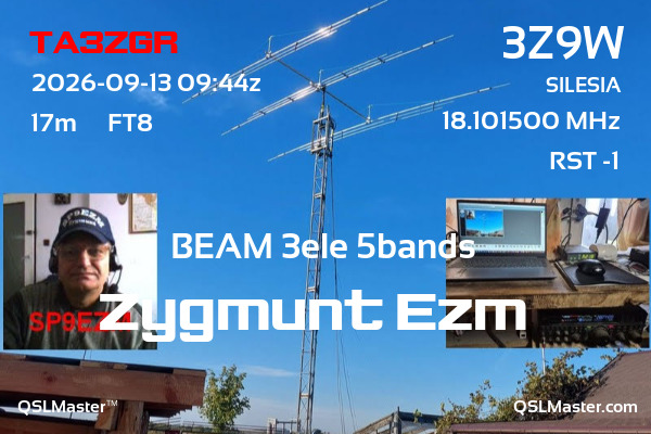 QSL 3Z9W
