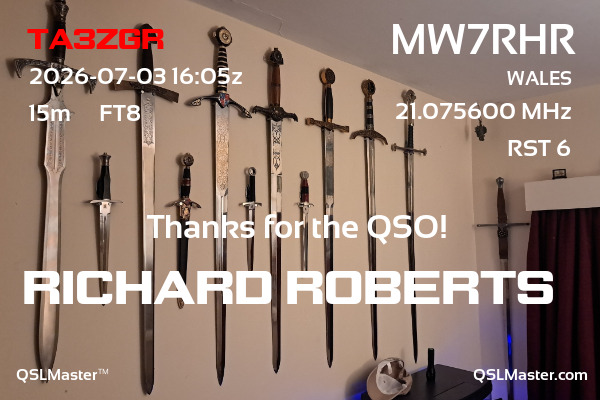QSL MW7RHR