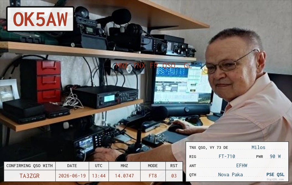 QSL OK5AW