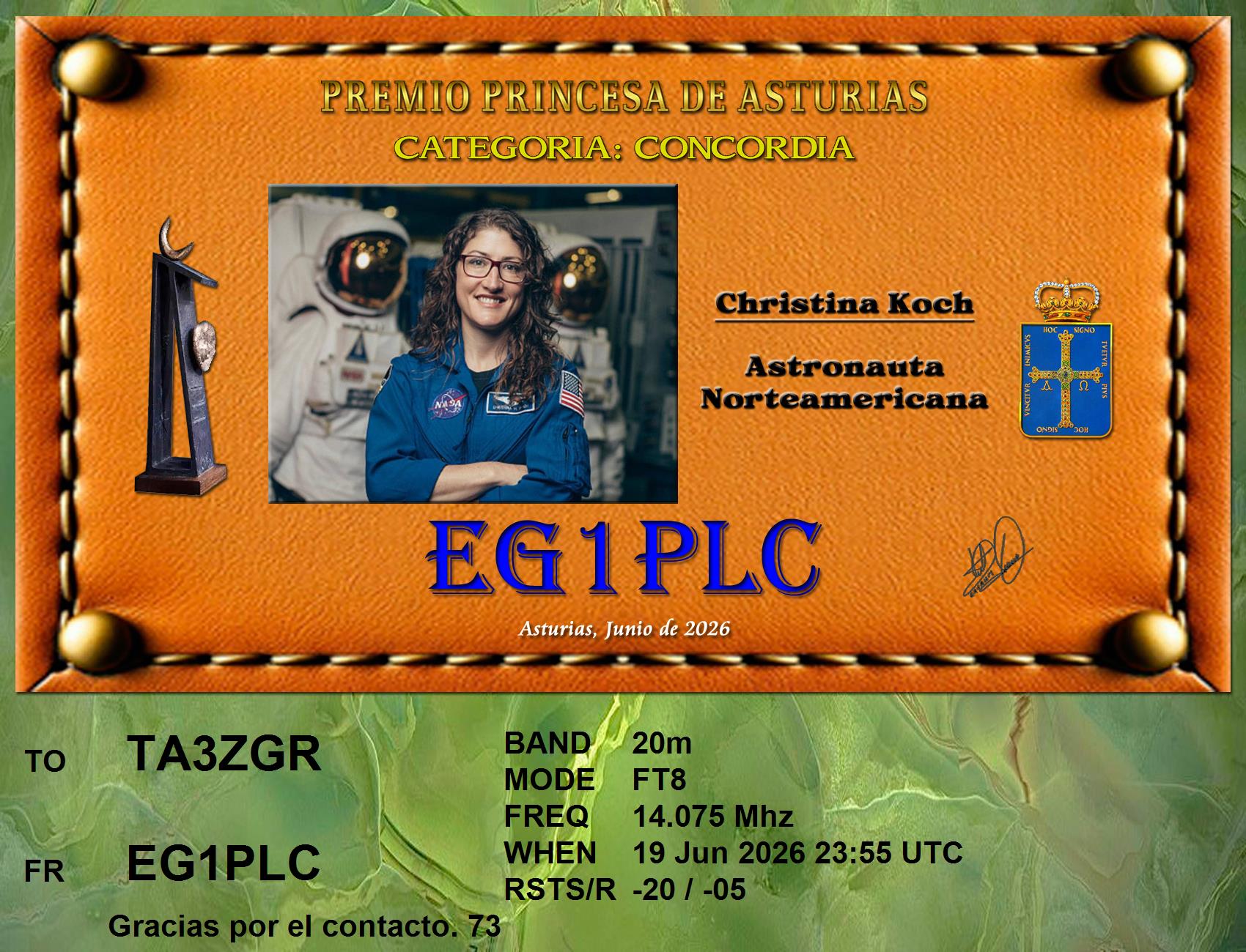 QSL EG1PLC